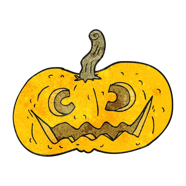 Calabaza de Halloween de dibujos animados texturizados — Archivo Imágenes Vectoriales