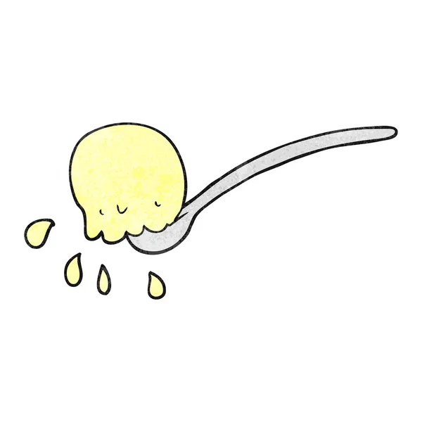 Ελαστικοποιημένων γελοιογραφία scoop του παγωτό — Διανυσματικό Αρχείο