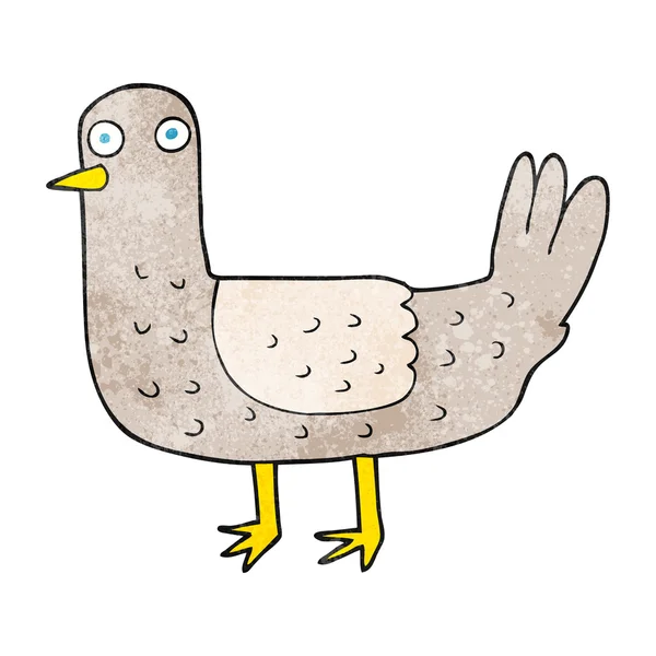 Oiseau dessin animé texturé — Image vectorielle