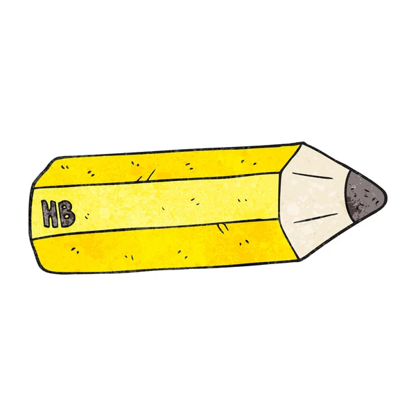 Textured cartoon pencil — Stock Vector