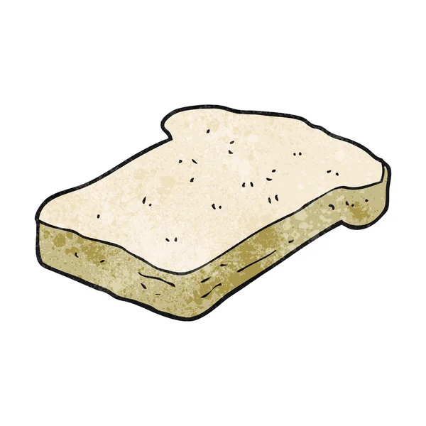 Textured cartoon bread slice — Stock Vector