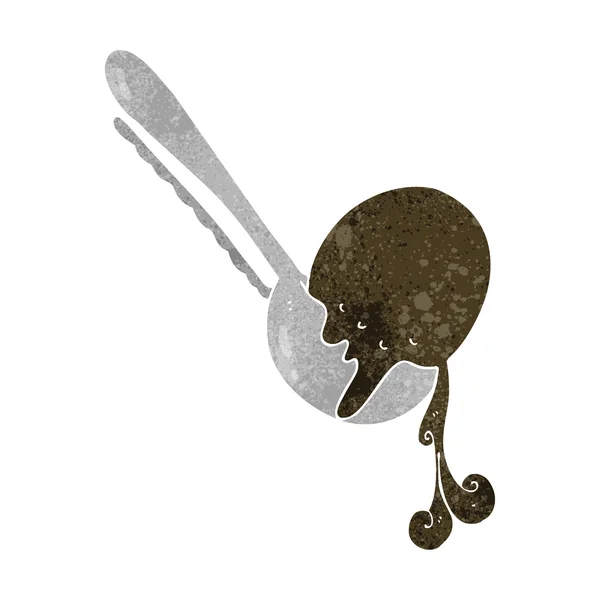 Boule de dessin animé rétro de crème glacée — Image vectorielle