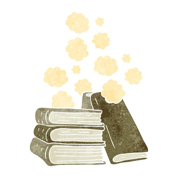 Retro desen animat stivă de cărți — Vector de stoc