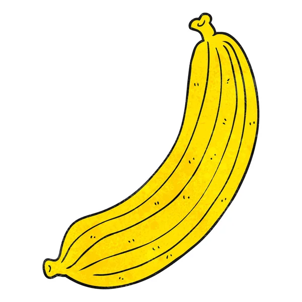 Texturerat cartoon banan — Stock vektor
