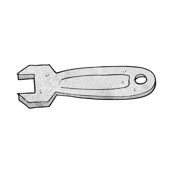 Getextureerde cartoon spanner — Stockvector