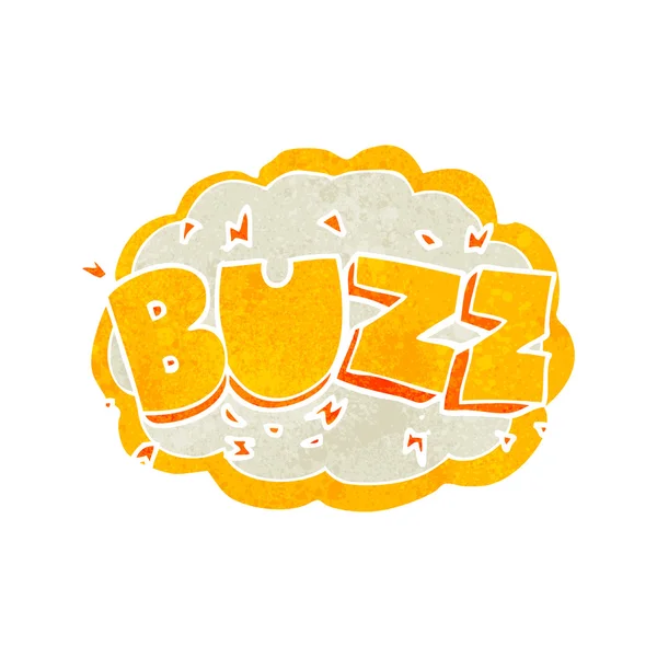 Retro cartoon buzz symbool — Stockvector