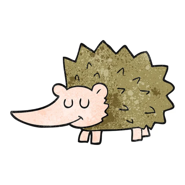 Textured cartoon hedgehog — Stock Vector