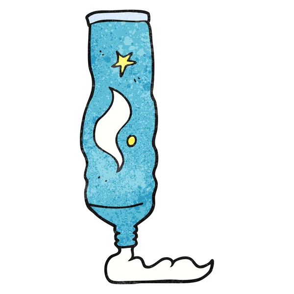 Tube de dentifrice dessin animé texturé — Image vectorielle