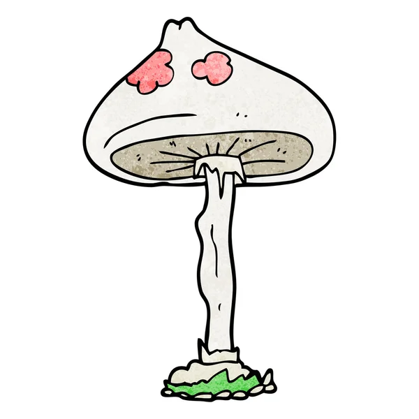 Текстурованою мультфільм гриб — стоковий вектор