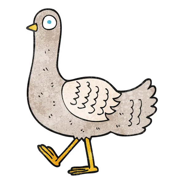 Strutturato piccione dei cartoni animati — Vettoriale Stock