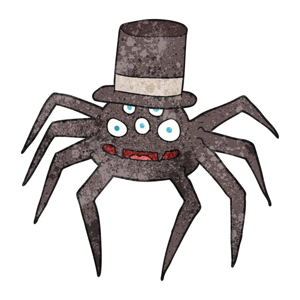 Araña de Halloween de dibujos animados texturizados — Archivo Imágenes Vectoriales