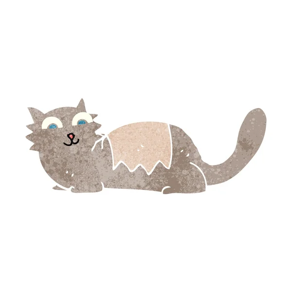 Gato de dibujos animados retro — Vector de stock