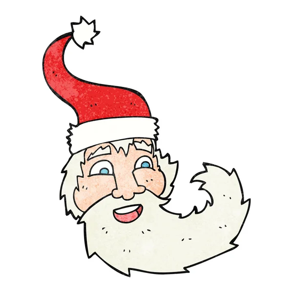 Текстурований мультфільм Санта Клаус сміється — стоковий вектор