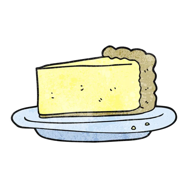 Pastel de queso de dibujos animados texturizado — Archivo Imágenes Vectoriales