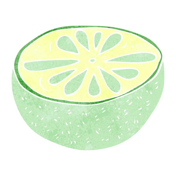Retro dibujos animados medio melón — Vector de stock