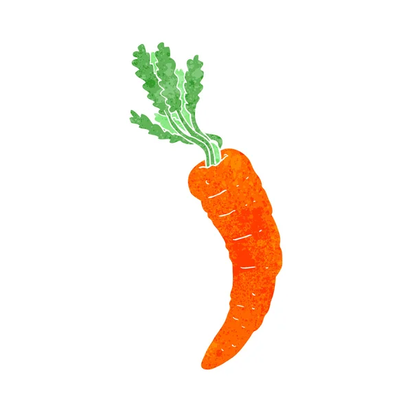 Ретро-мультяшная морковь — стоковый вектор
