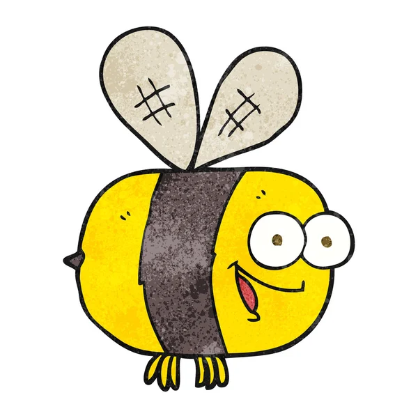 Abeille de dessin animé texturé — Image vectorielle