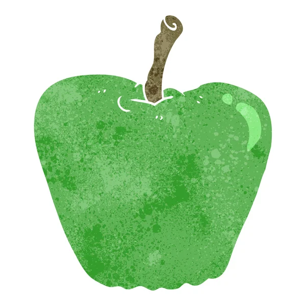 Retro karikatür elma — Stok Vektör