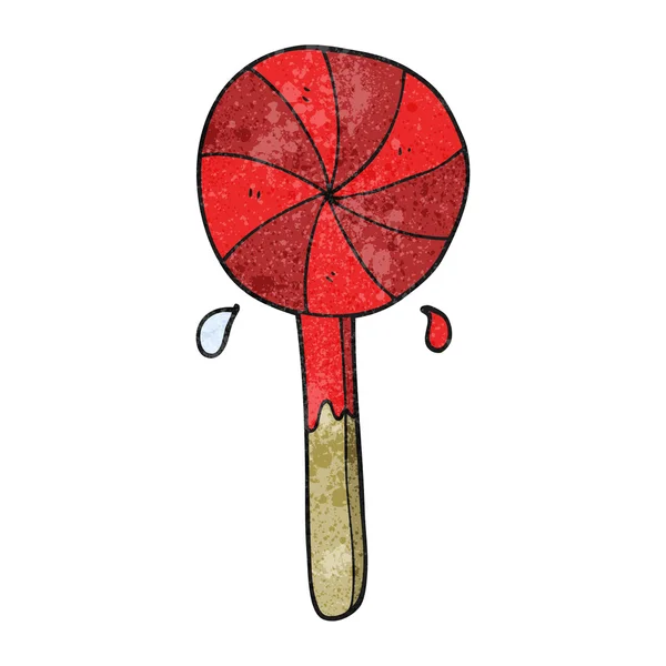 Getextureerde cartoon lolly — Stockvector