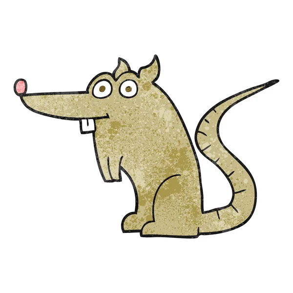 Getextureerde cartoon rat — Stockvector