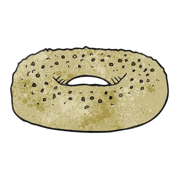 Testurizzato bagel cartone animato — Vettoriale Stock