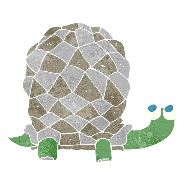 Retro cartoon tortoise — Stock Vector
