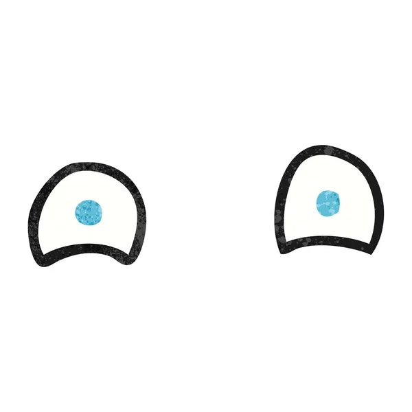 Simple textured cartoon eyes — Stock Vector