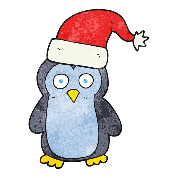 Pingouin dessin animé texturé — Image vectorielle