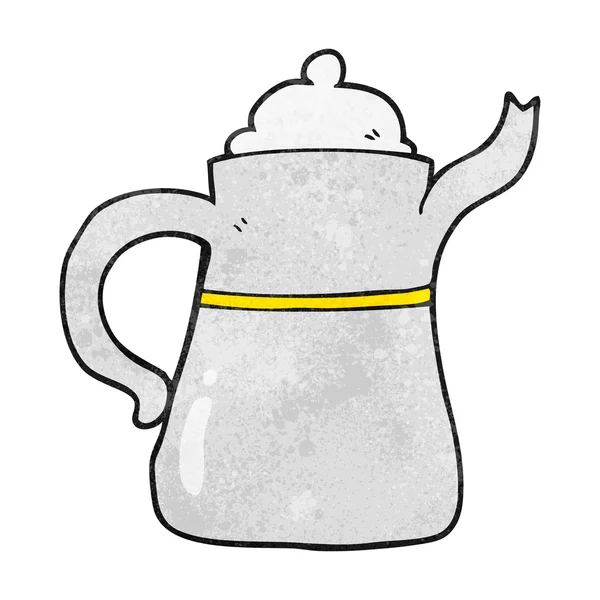 Cafetera de dibujos animados texturizada — Archivo Imágenes Vectoriales