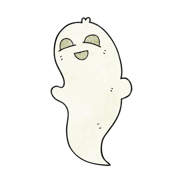 Dessin animé texturé halloween fantôme — Image vectorielle