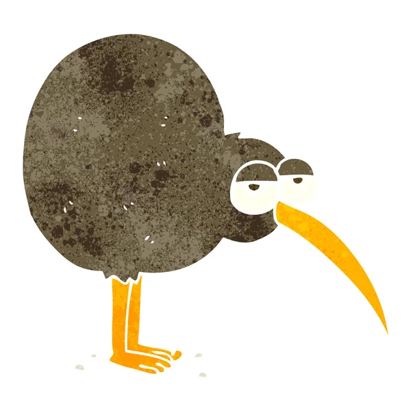 Kiwi dessin animé rétro — Image vectorielle