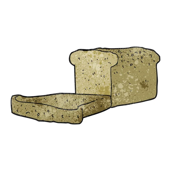 Pan de dibujos animados texturizado de pan — Vector de stock