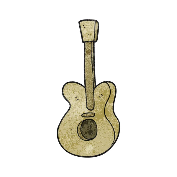 Guitare dessin animé texturé — Image vectorielle