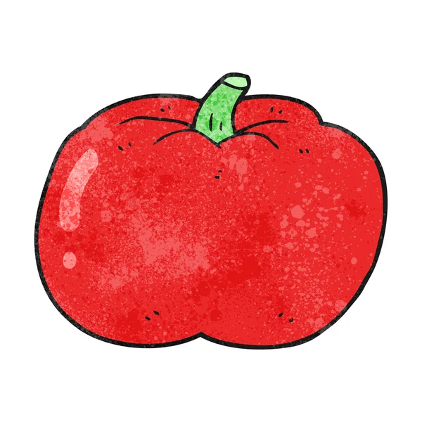 Texturierte Cartoon-Tomate — Stockvektor