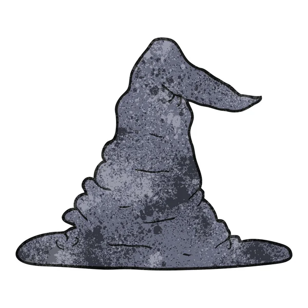 Klobouk čarodějnice s texturou kreslený — Stockový vektor