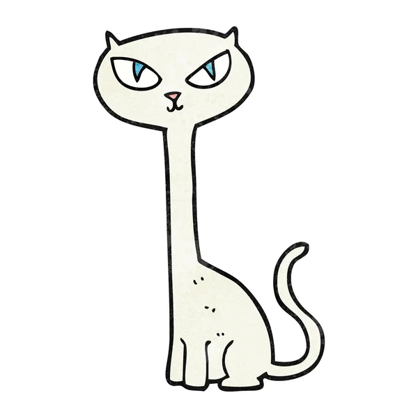 Texturizado desenho animado gato — Vetor de Stock