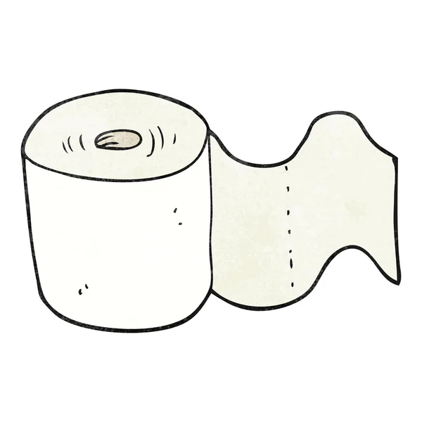 Texturierte Karikatur Toilettenrolle — Stockvektor