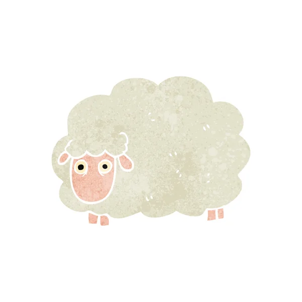 Retro cartoon farting sheep — Stock Vector