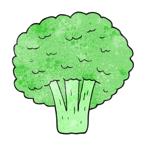 Textured cartoon broccoli — Stock Vector