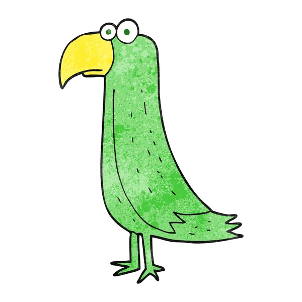 Getextureerde cartoon parrot — Stockvector