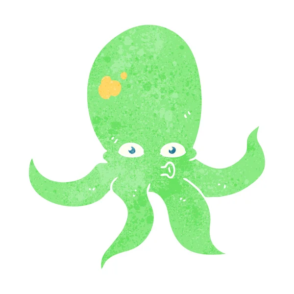 Pulpo de dibujos animados retro — Archivo Imágenes Vectoriales