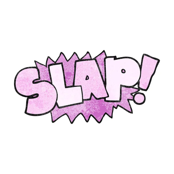 Textured cartoon slap symbol — Stock Vector