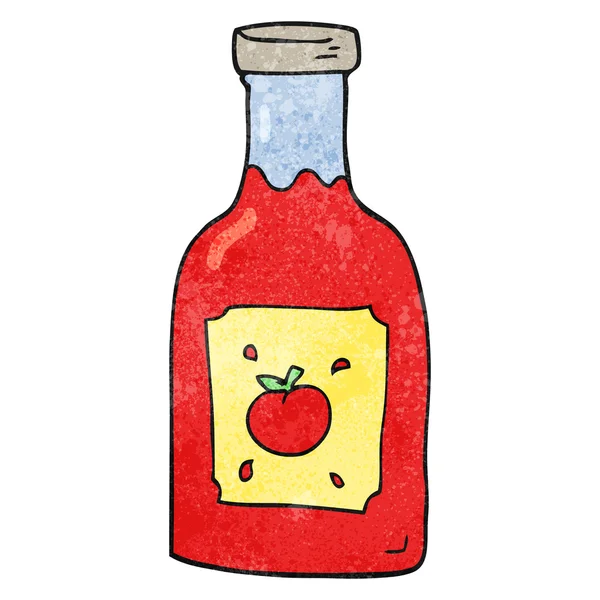 Textured cartoon ketchup — Stock Vector