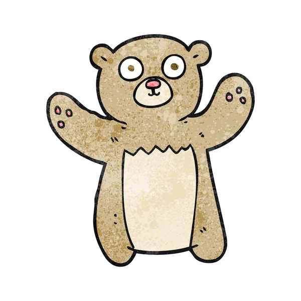 Oso de peluche de dibujos animados con textura — Archivo Imágenes Vectoriales