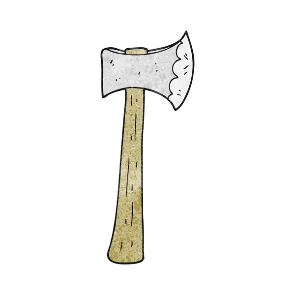 Texturerat cartoon axe — Stock vektor