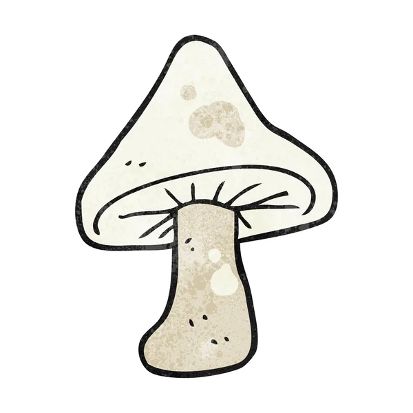Textured cartoon mushroom — Stock Vector