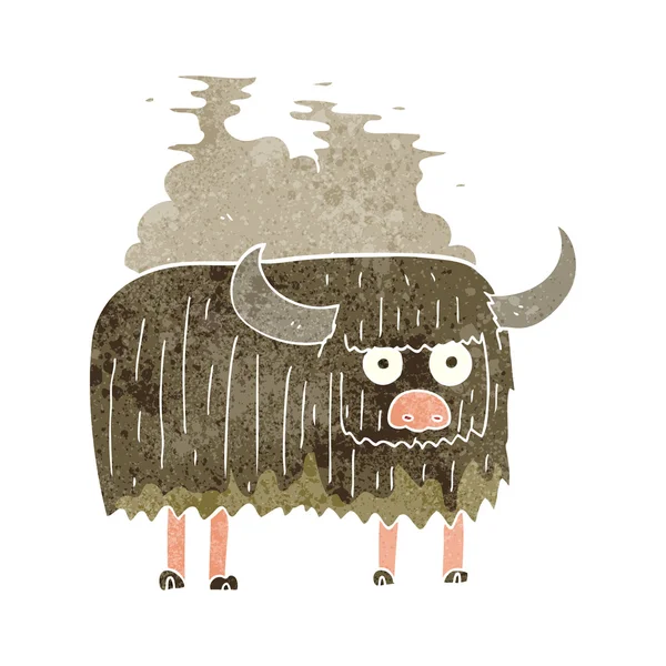 Retro kreskówka krowa śmierdzący — Wektor stockowy