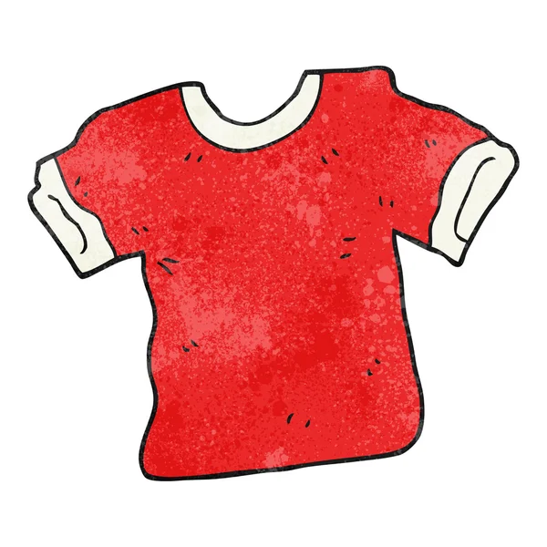 Texturerat tecknad t shirt — Stock vektor