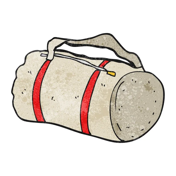 Bolsa de deportes de dibujos animados texturizados — Vector de stock