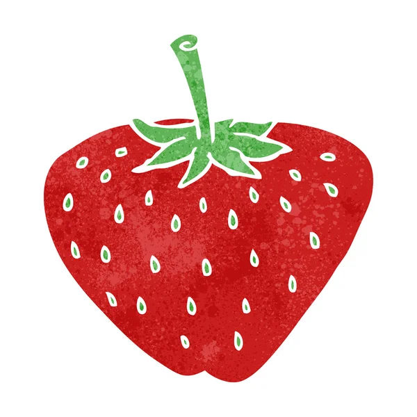 Retro cartoon strawberry — Stock Vector